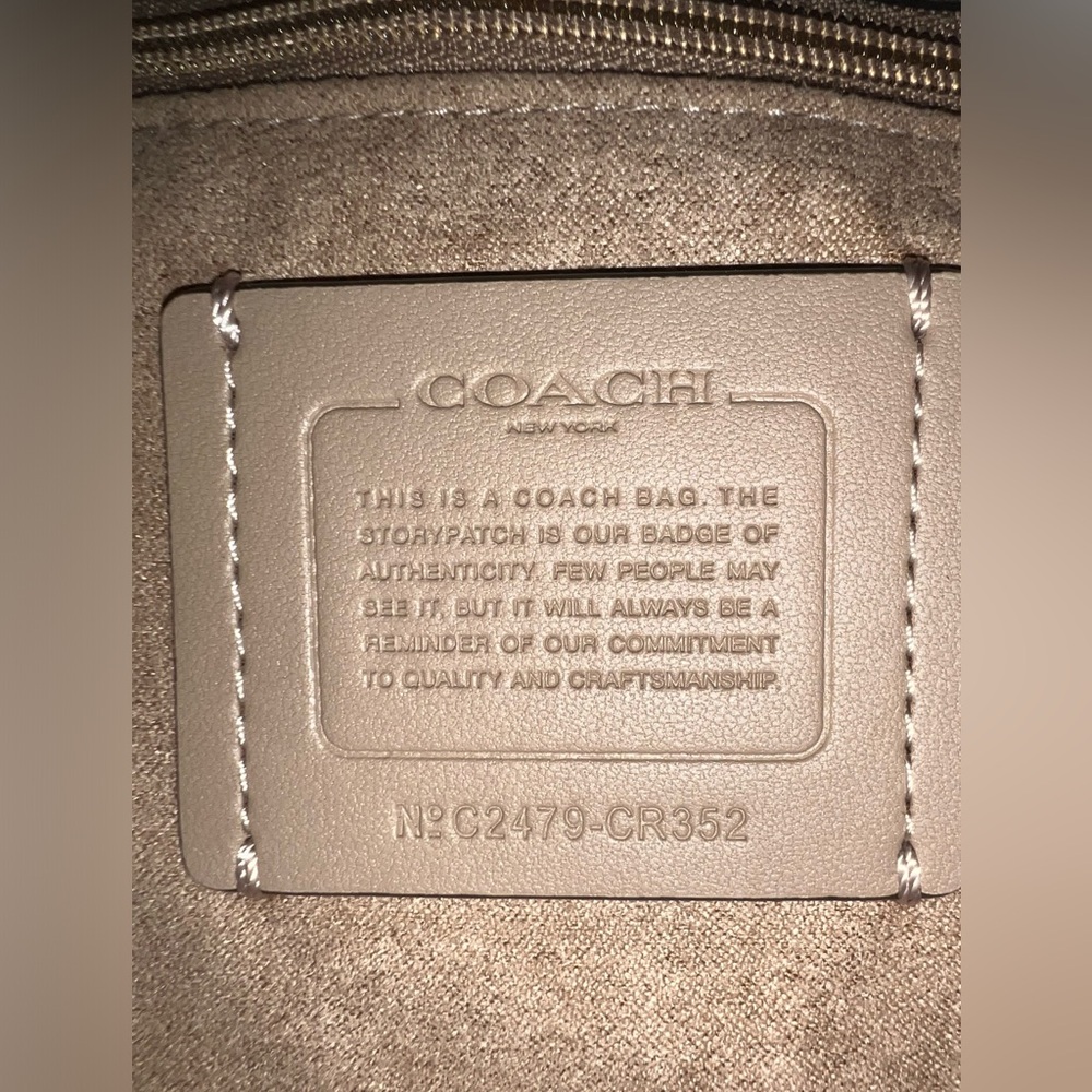 SOLD! Coach Lizard Embossed Eliza Shoulder Bag - Picture 5 of 7